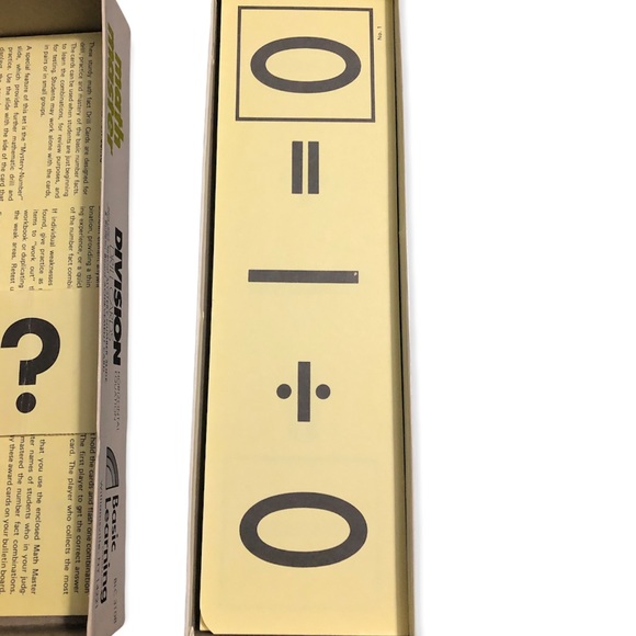 Vintage Math Master Vertical Format Drill Flash Cards Complete Set 3”X10” - Picture 6 of 10